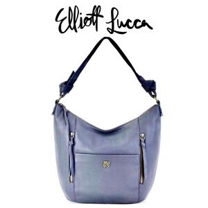 Elliott Lucca Slate Harper Leather Hobo